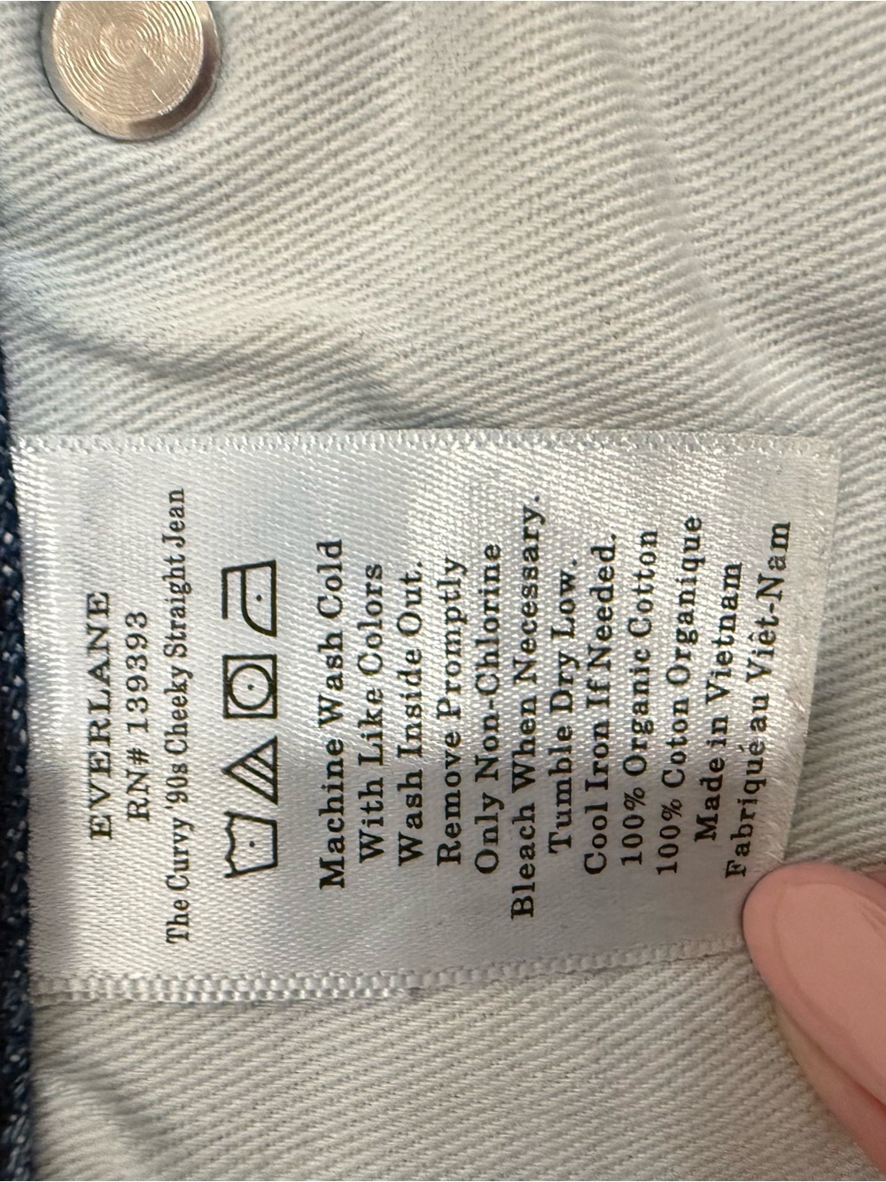 Everlane The Curvy ’90s Cheeky Straight Crop Jeans Size 30 - Picture 7 of 7